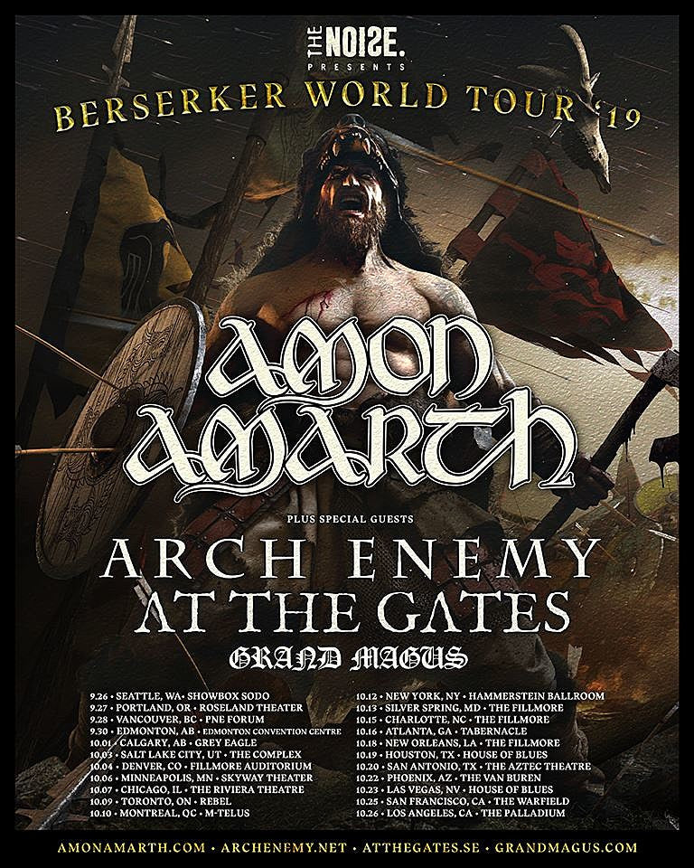 Amon Amarth share song; NY show w/ At The Gates on BrooklynVegan presale