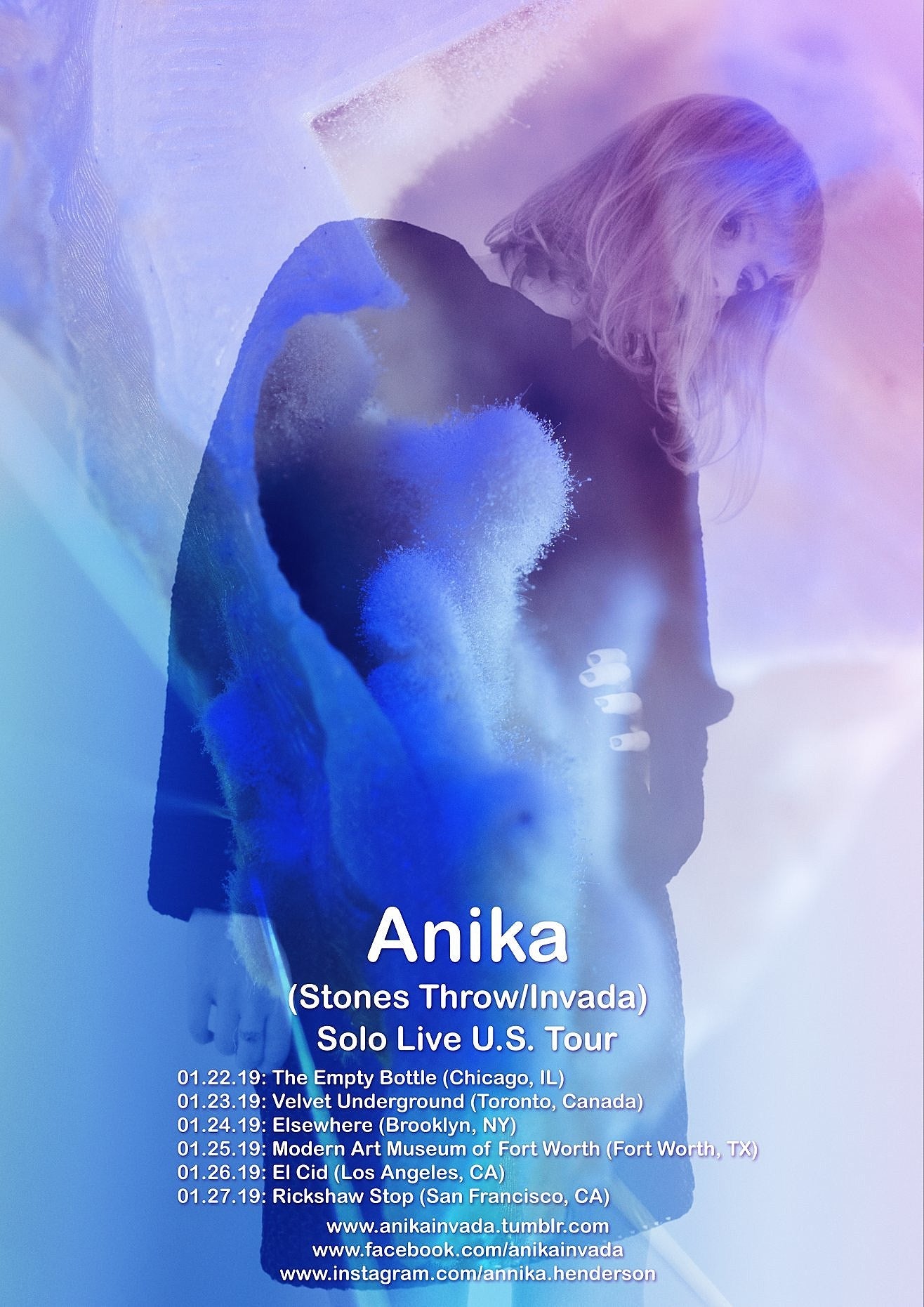 Anika playing solo shows after Exploded View tour