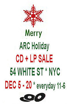 The ARChive of Contemporary Music’s annual Holiday Record & CD Sale starts soon and is two weeks this year