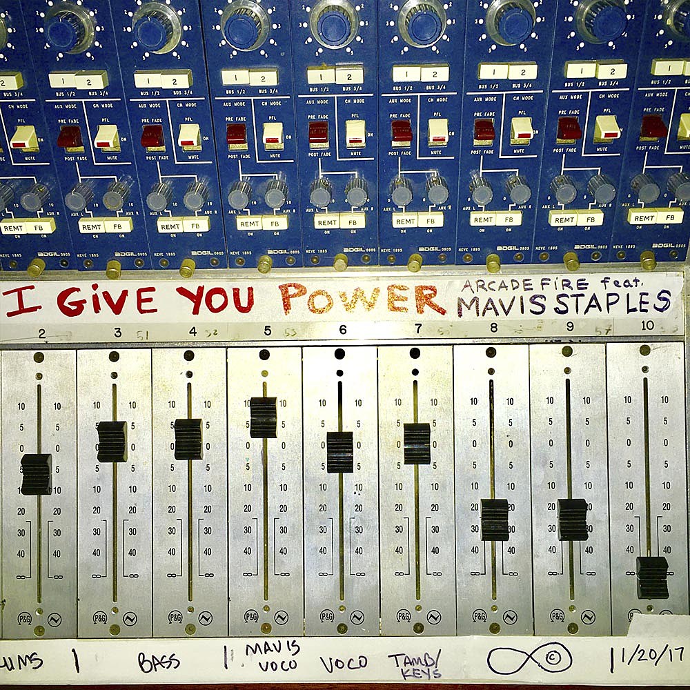 stream Arcade Fire’s new song “I Give You Power” ft. Mavis Staples