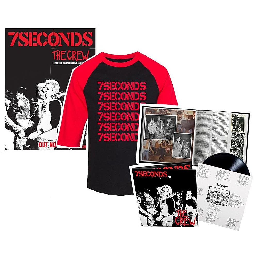Watch Kevin Seconds talk ‘The Crew’ with Pinfield; Get it on black vinyl w/ new 7Seconds raglan tee