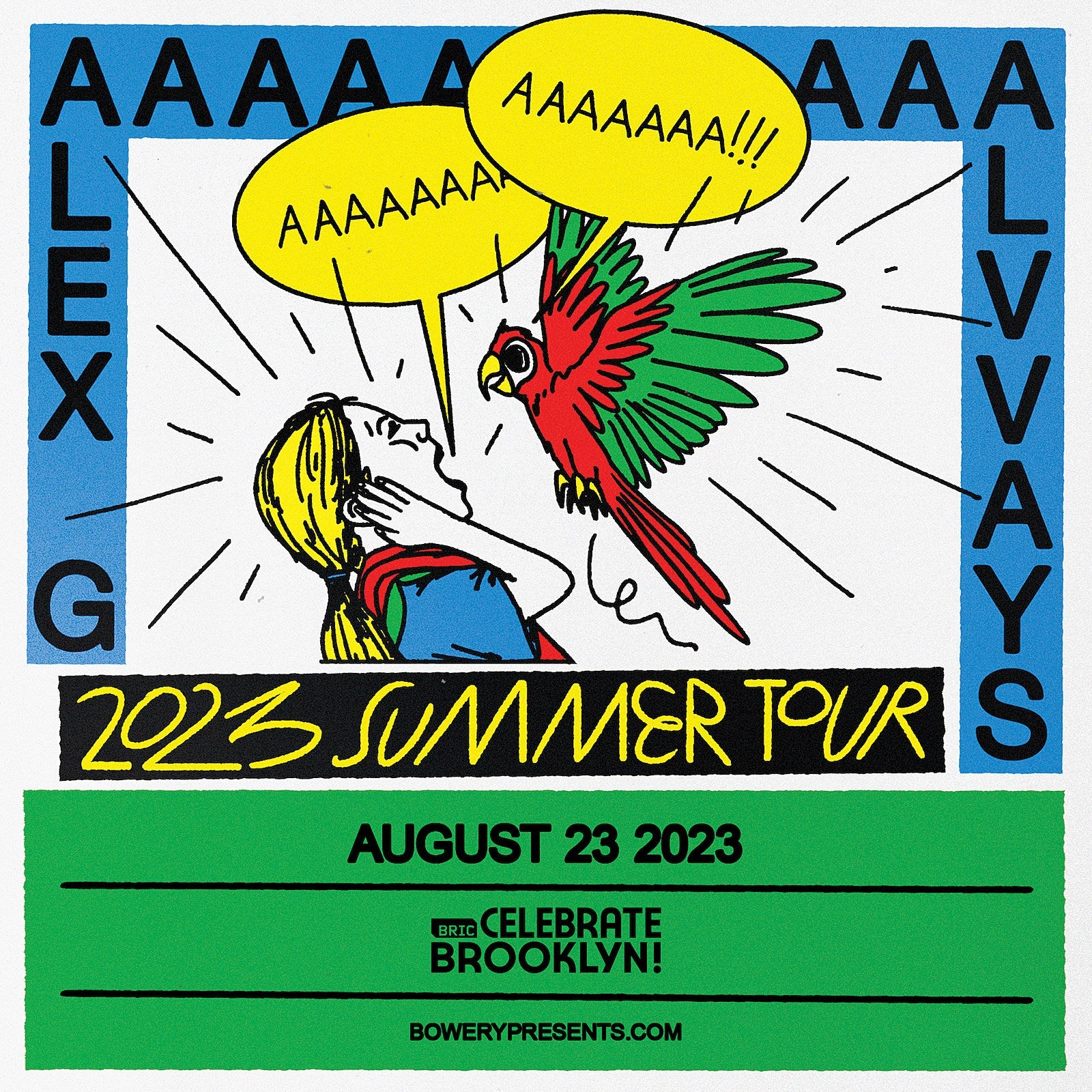 Alex G & Alvvays @ Prospect Park on BrooklynVegan presale (password here)