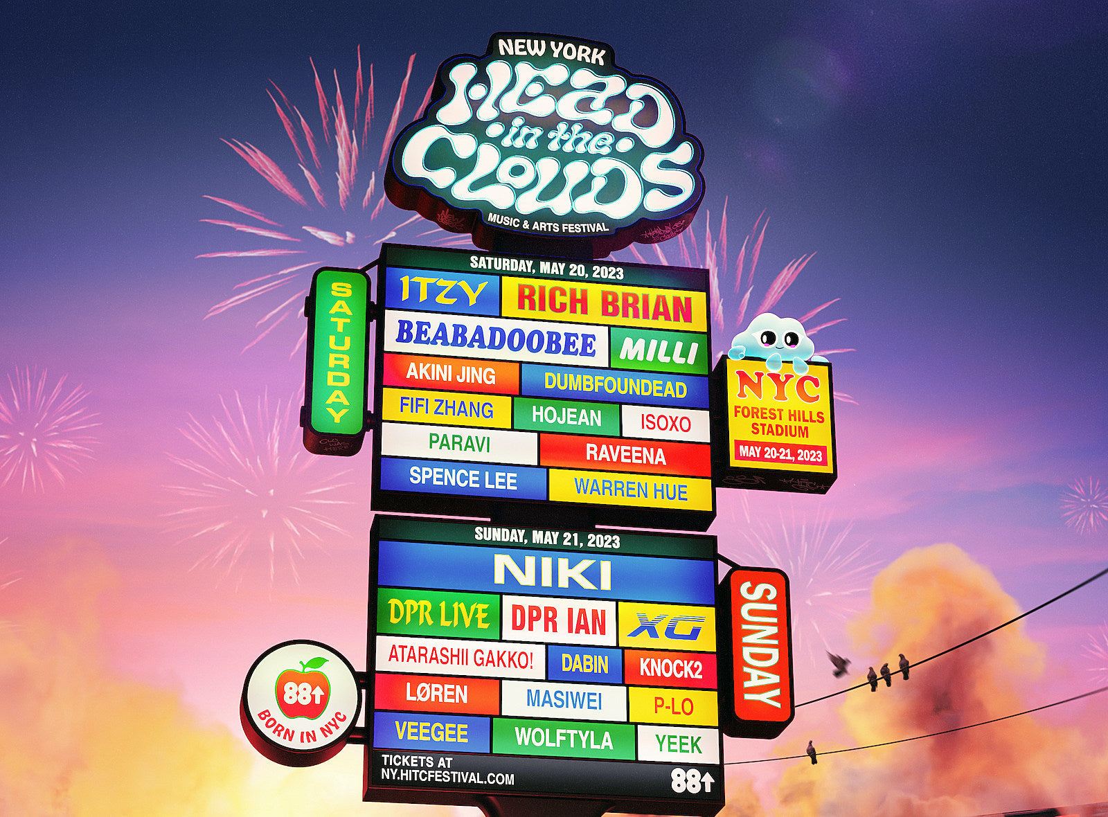 Head In The Clouds announces 1st NYC edition feat. Rich Brian, Beabadoobee, more