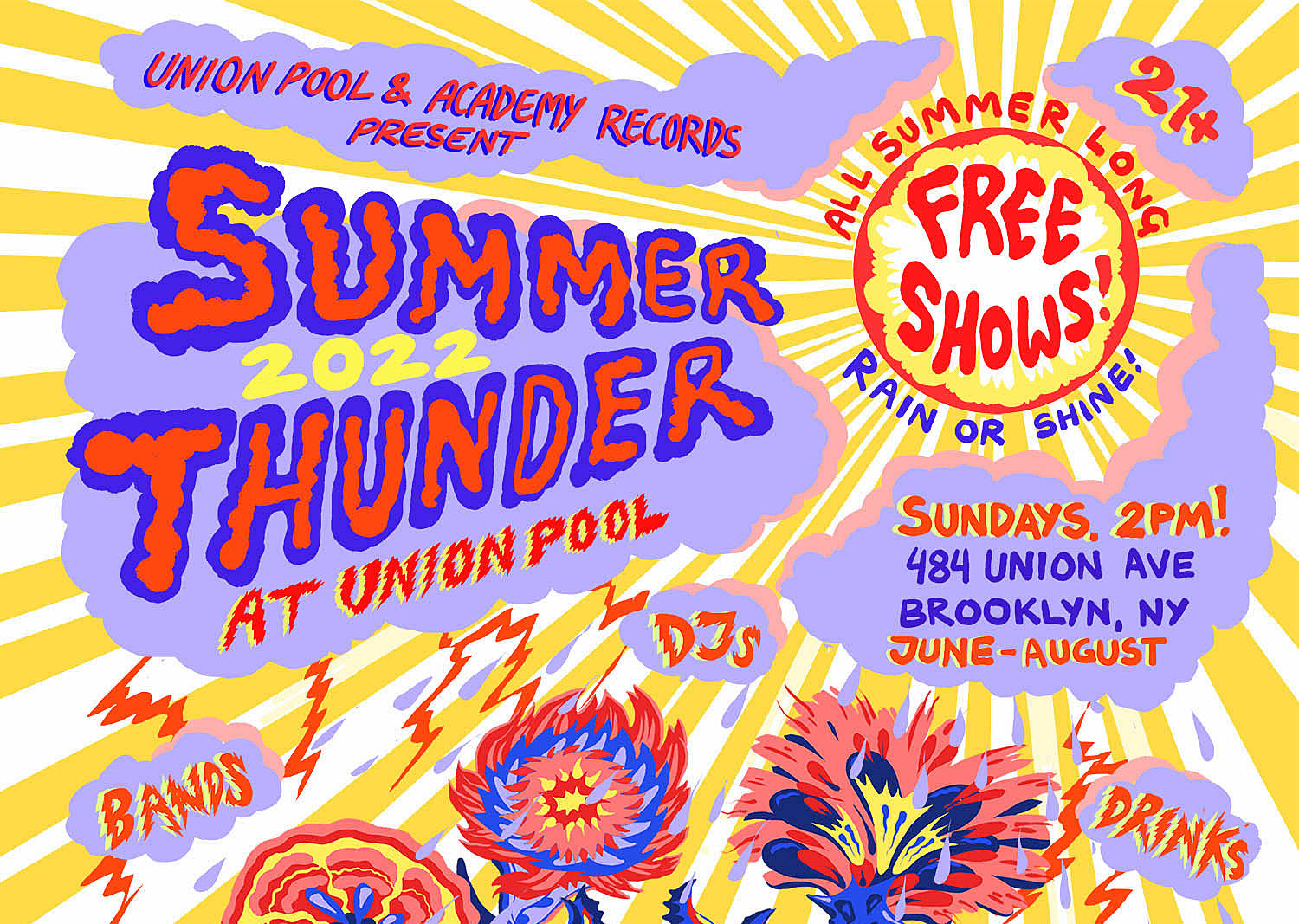Union Pool’s free “Summer Thunder” series is back (Sheer Mag, Messthetics, more)