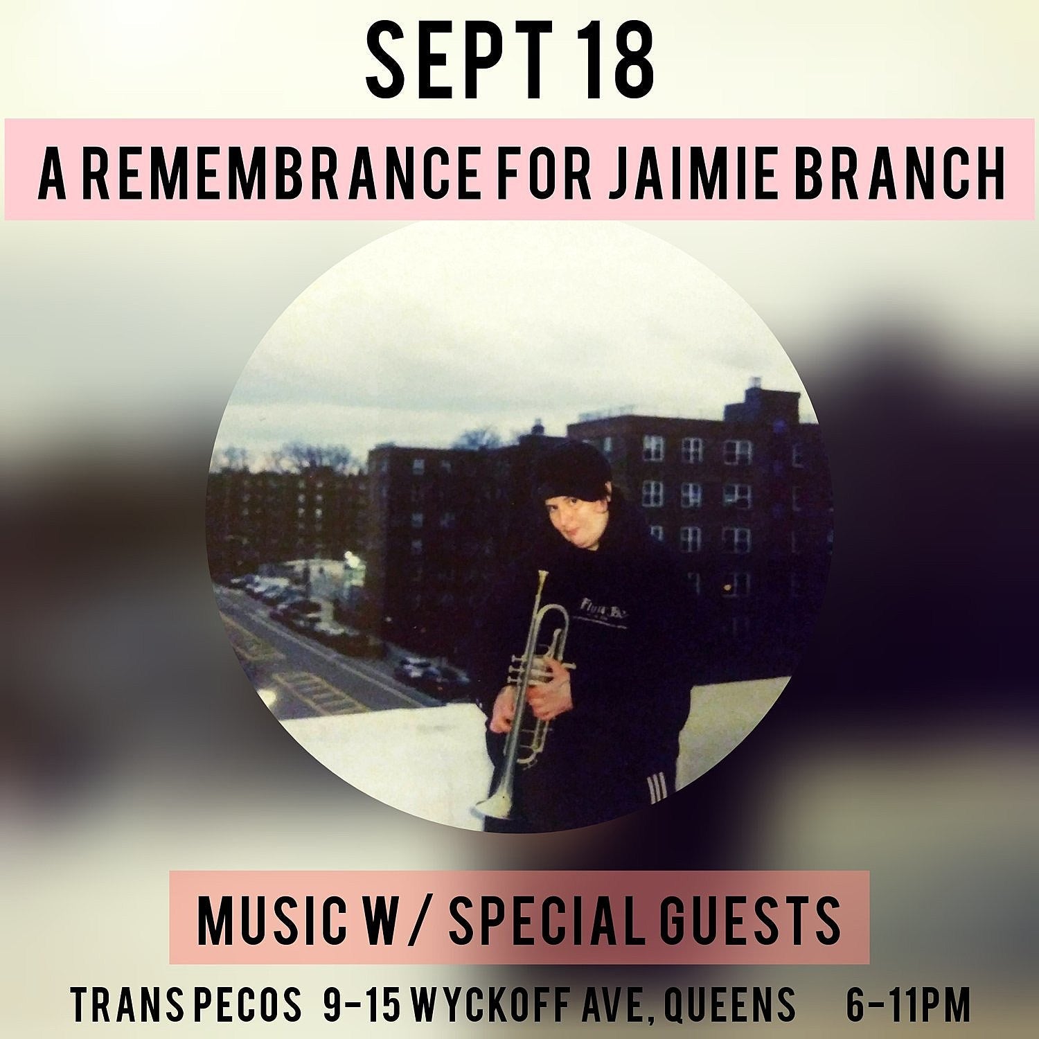 Trans-Pecos hosting Jaimie Branch tribute with Tcheser Holmes, Aquiles Navarro & more