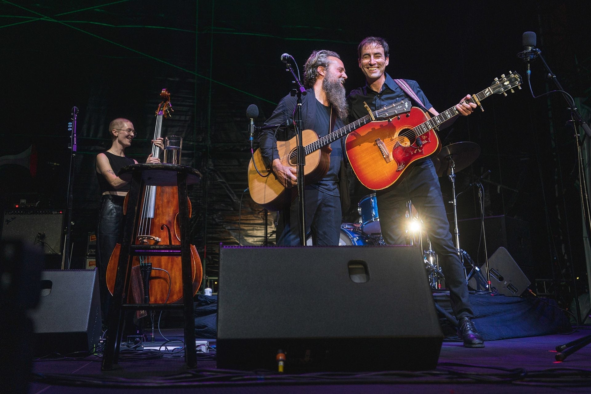 Andrew Bird, Iron & Wine, and Meshell Ndegeocello played The Rooftop at Pier 17 (pics)