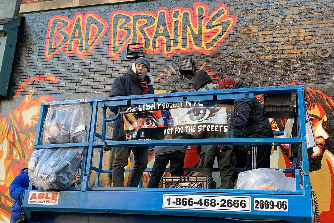 New Bad Brains mural by Shepard Fairey replaces Blondie mural across from CBGB