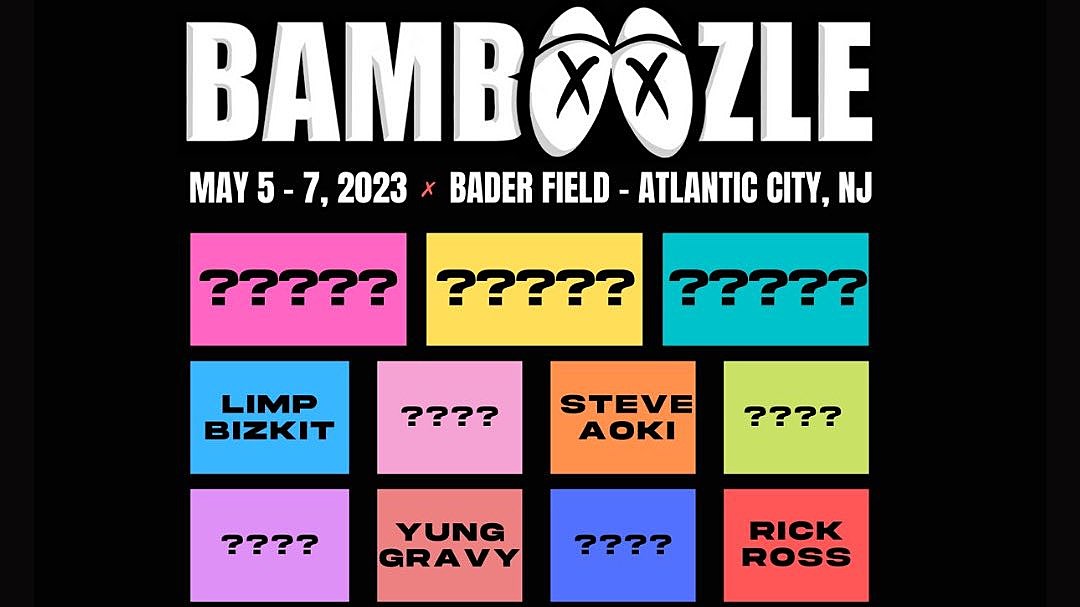 Bamboozle’s new poster would like you to know that they haven’t announced headliners yet