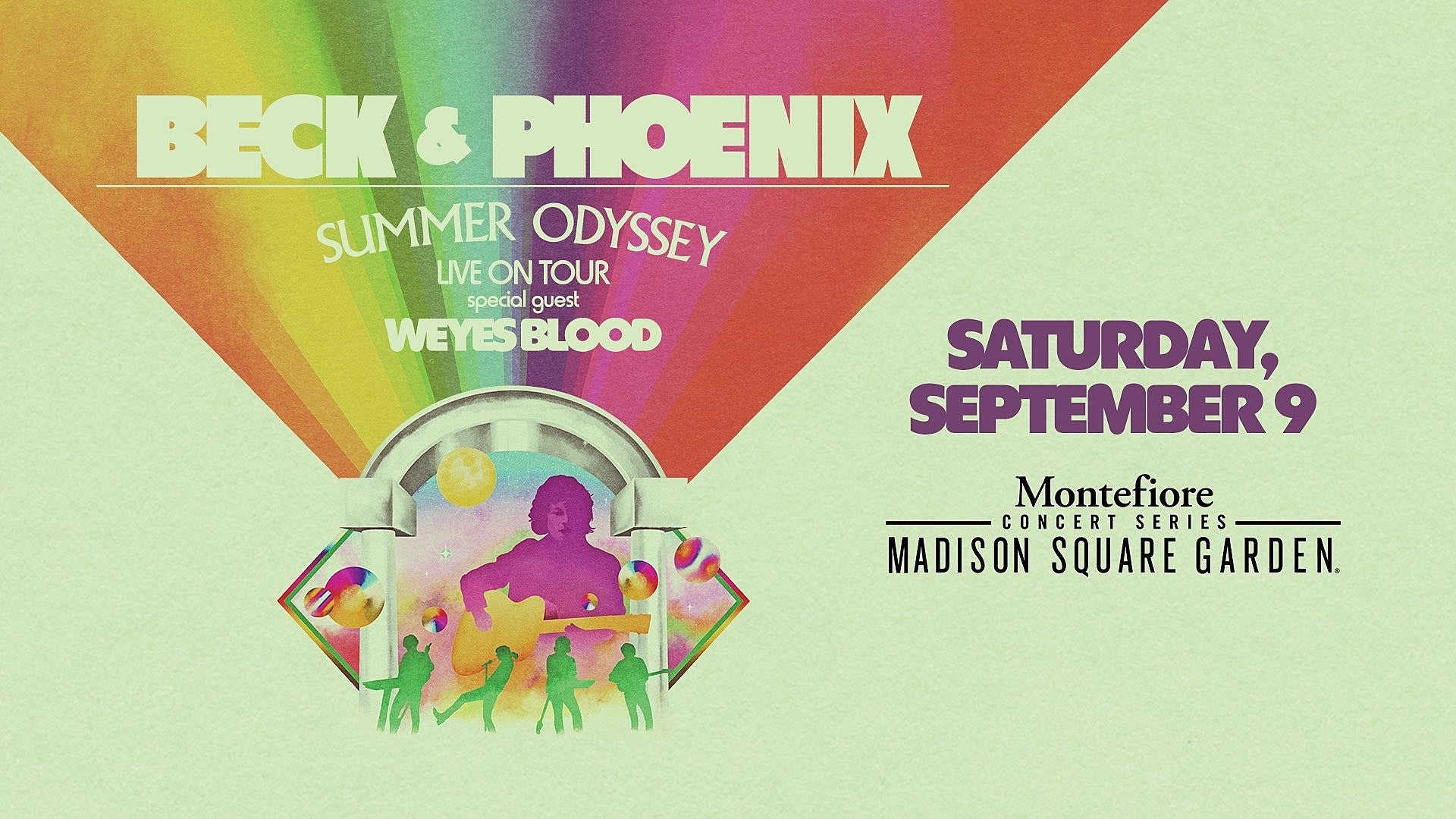 Beck, Phoenix & Weyes Blood @ MSG on BrooklynVegan Presale (password here)