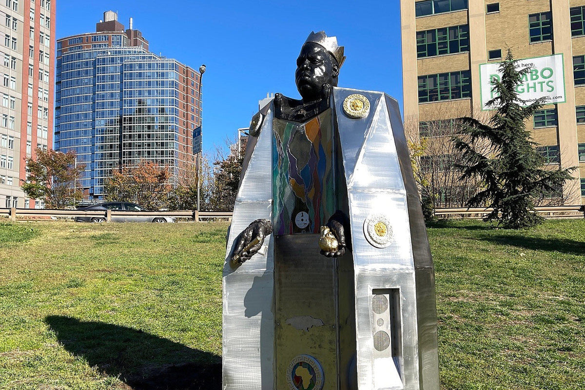 New 9 ft. sculpture pays tribute to Biggie Smalls in Brooklyn