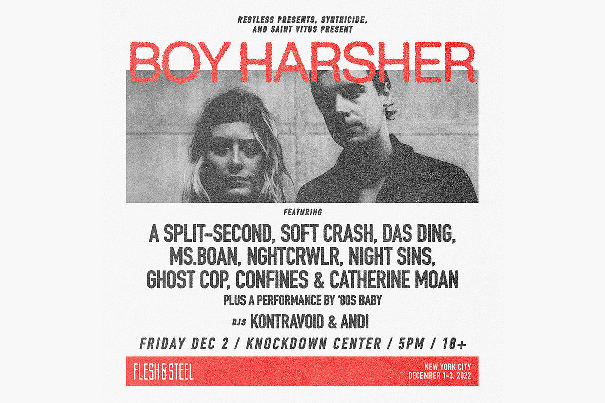 Enter to win tickets to Flesh & Steel at Knockdown Center w/ Boy Harsher and more