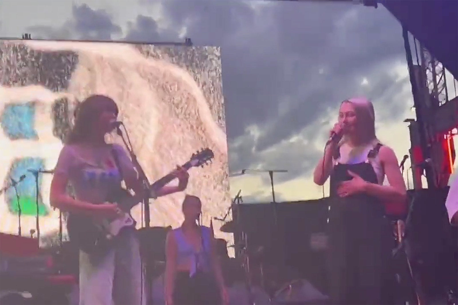 Watch Phoebe Bridgers join Clairo on “Bags” in Milan