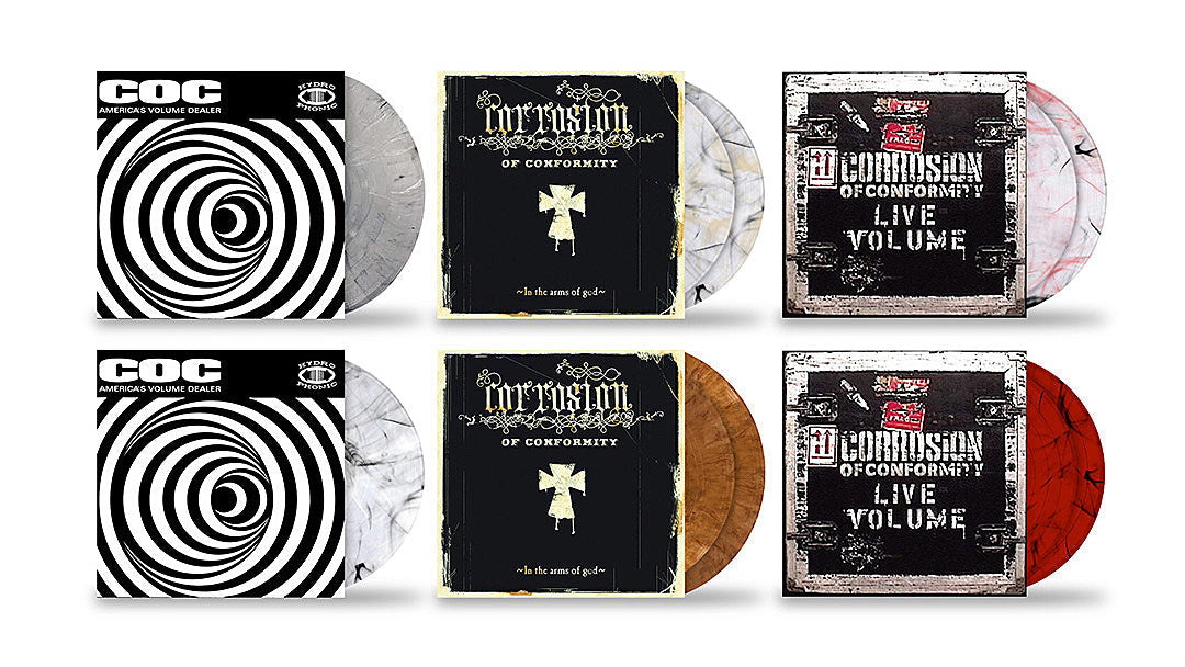 New Exclusive Vinyl: 3 Corrosion of Conformity records (super limited color variants)