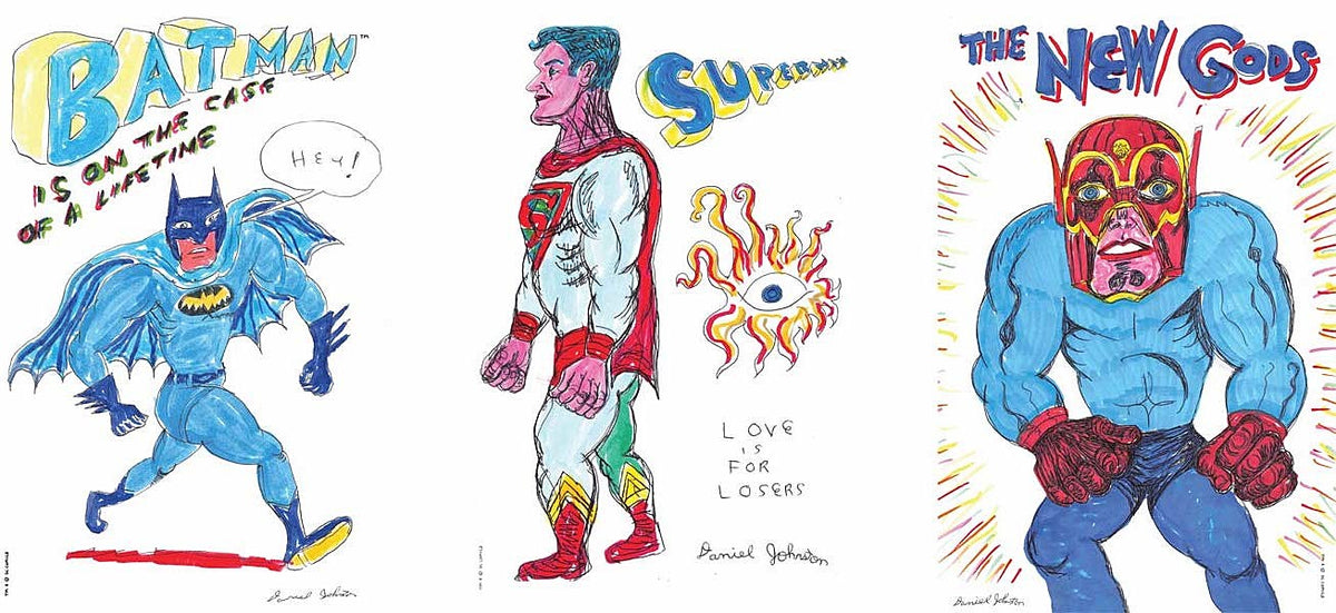 Daniel Johnston art appearing on cover of limited Batman comics