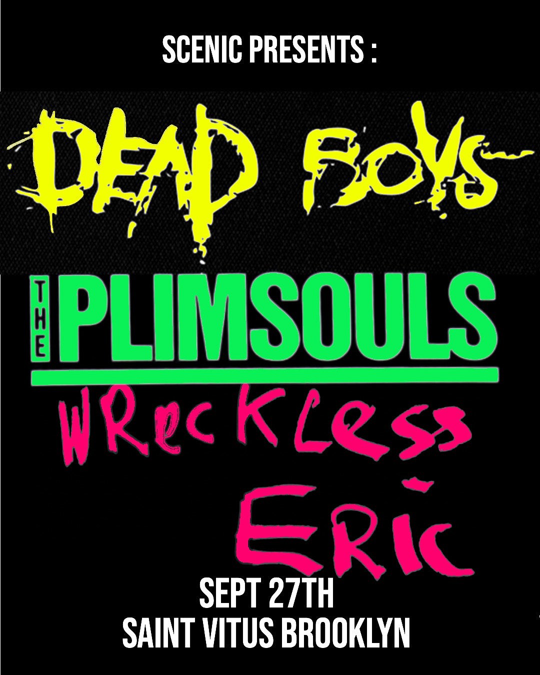 Dead Boys, The Plimsouls & Wreckless Eric touring this fall