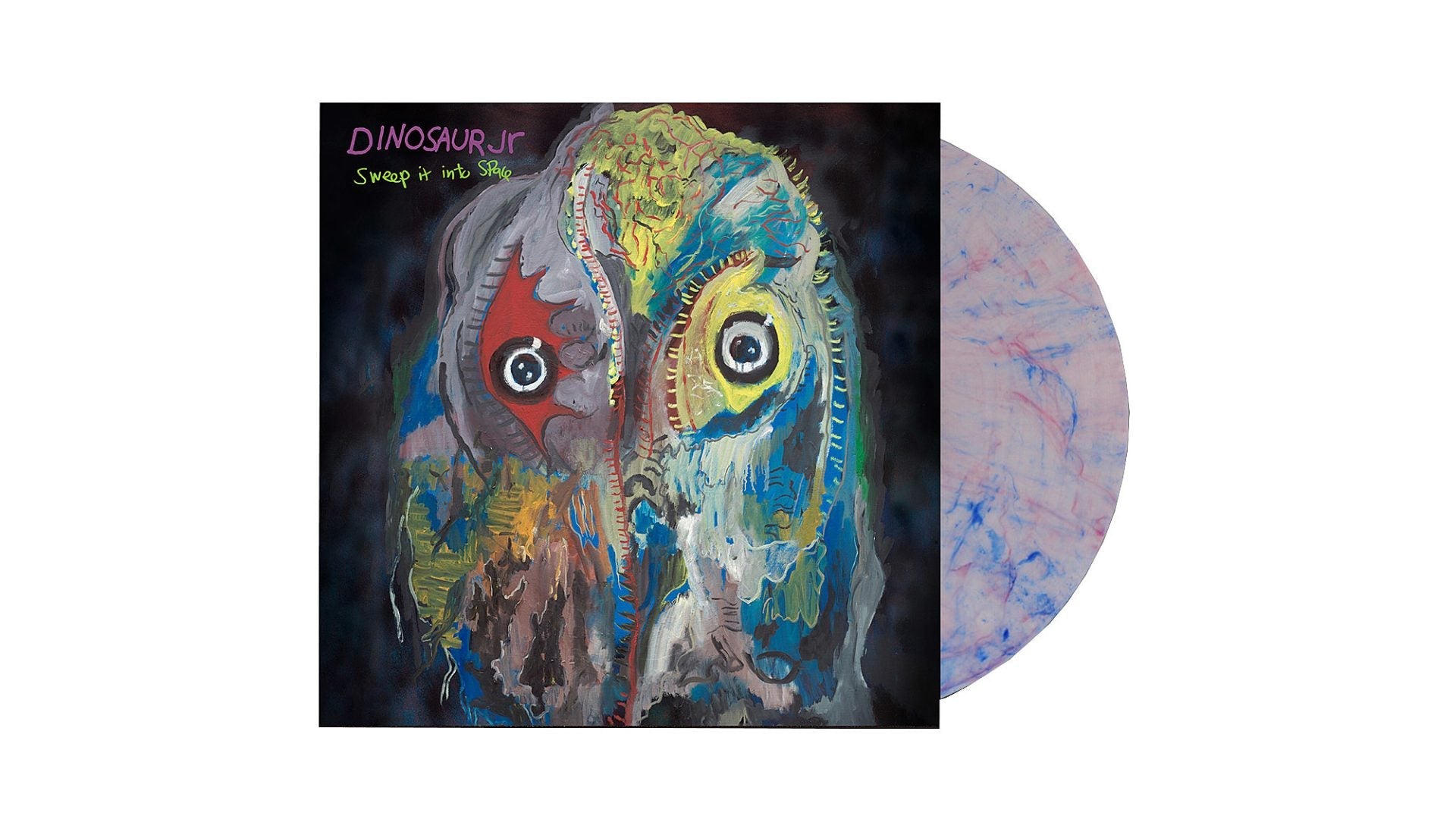 Pre-order Dinosaur Jr’s ‘Sweep It Into Space’ on blue/pink splatter vinyl, limited to 300 copies