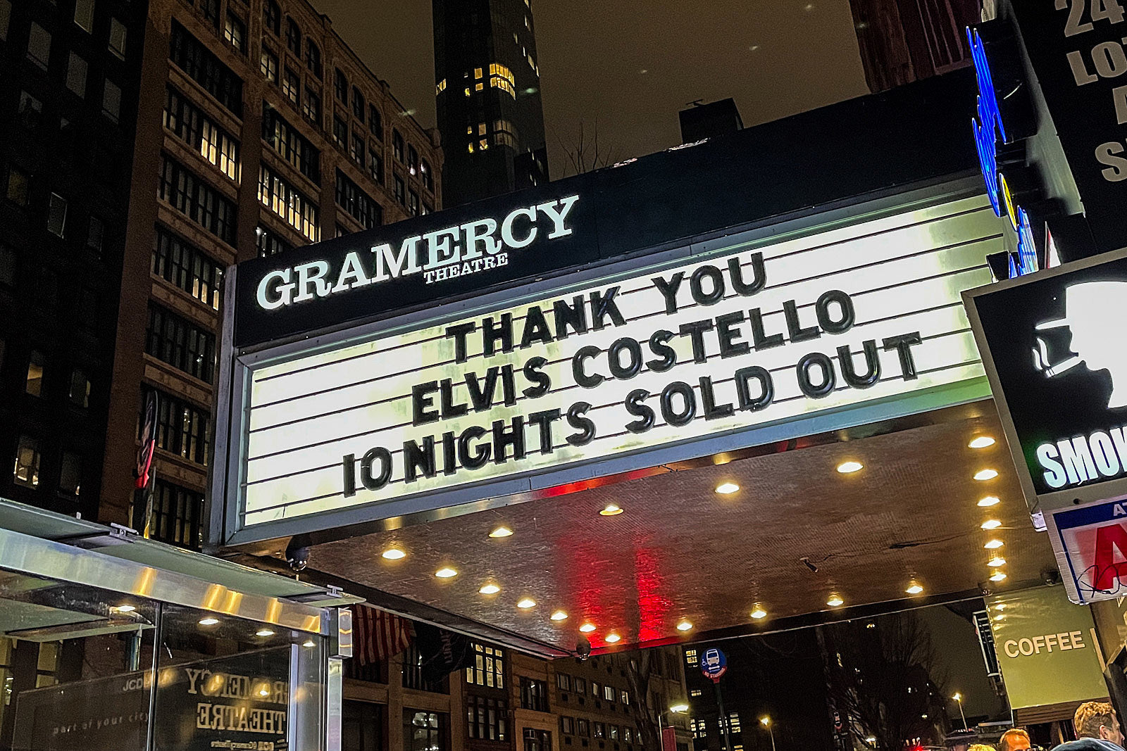 Elvis Costello played 10 show at Gramercy Theatre (setlists & video for whole residency)