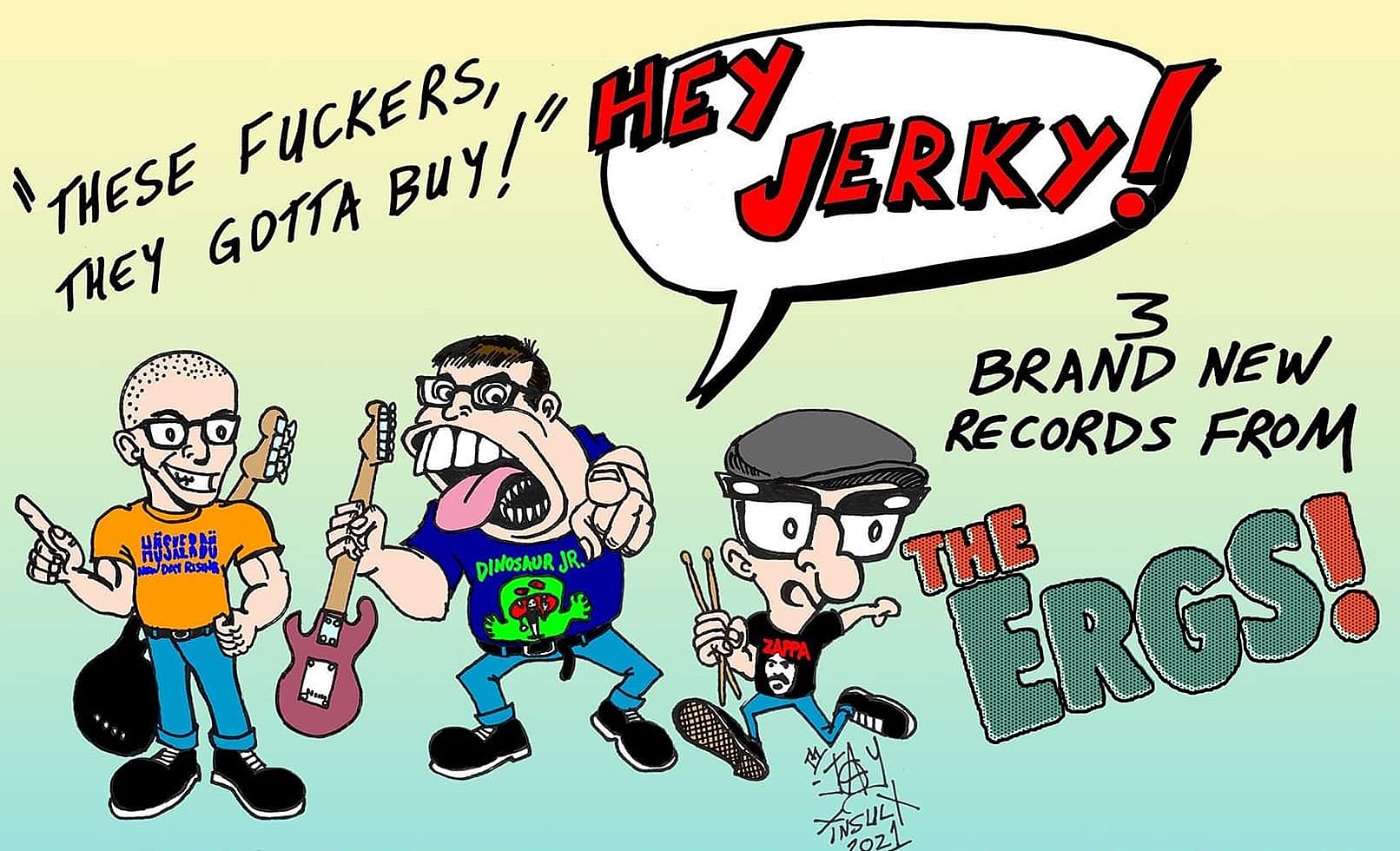 The Ergs! putting out two new EPs and a vinyl reissue by this December