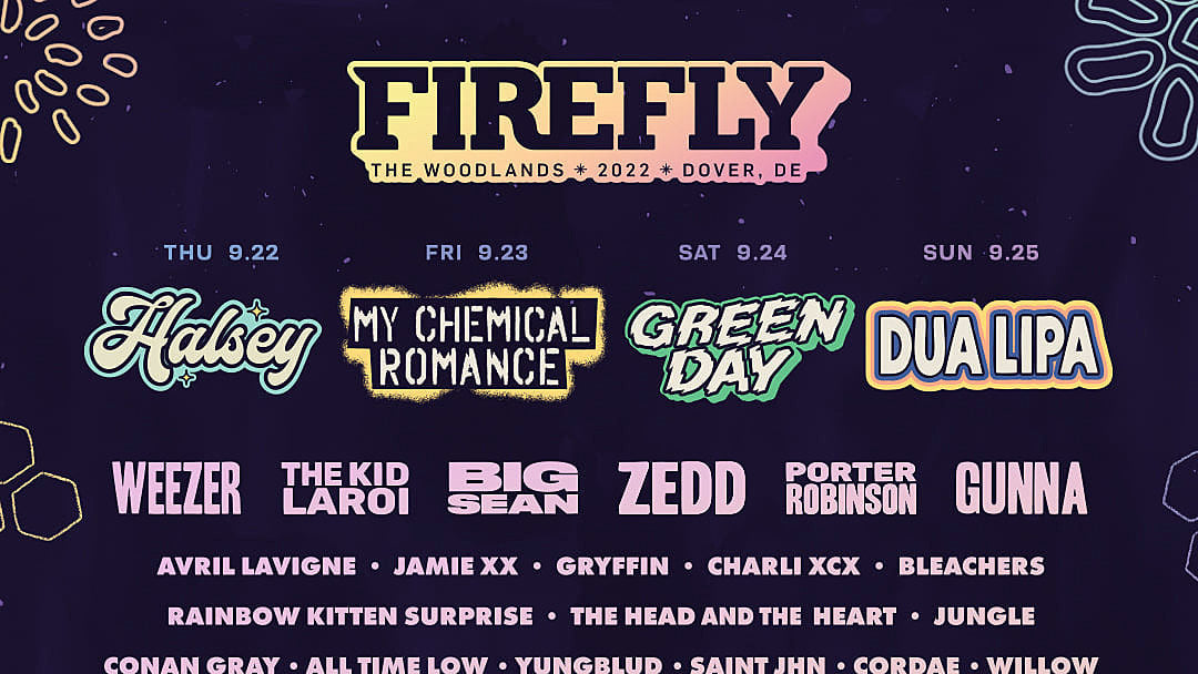 Firefly 2022 lineup (My Chemical Romance, Green Day, Halsey, Dua Lipa, more)