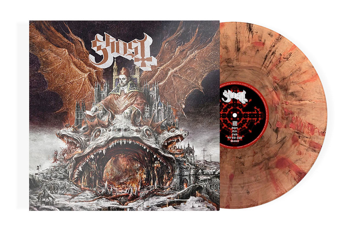 Ghost’s ‘Prequelle’ now available on limited “ashes” vinyl (get it here) (+ exclusive t-shirt bundle)