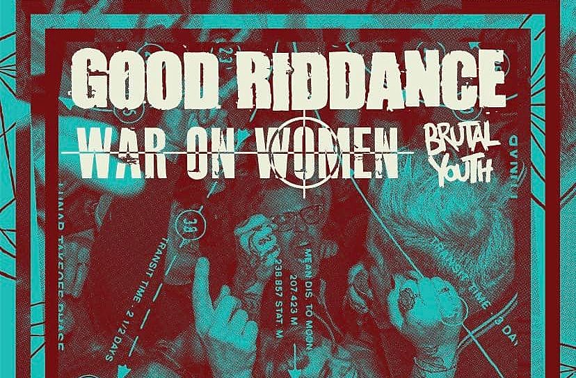 Good Riddance and War On Women touring together before Pouzza Fest