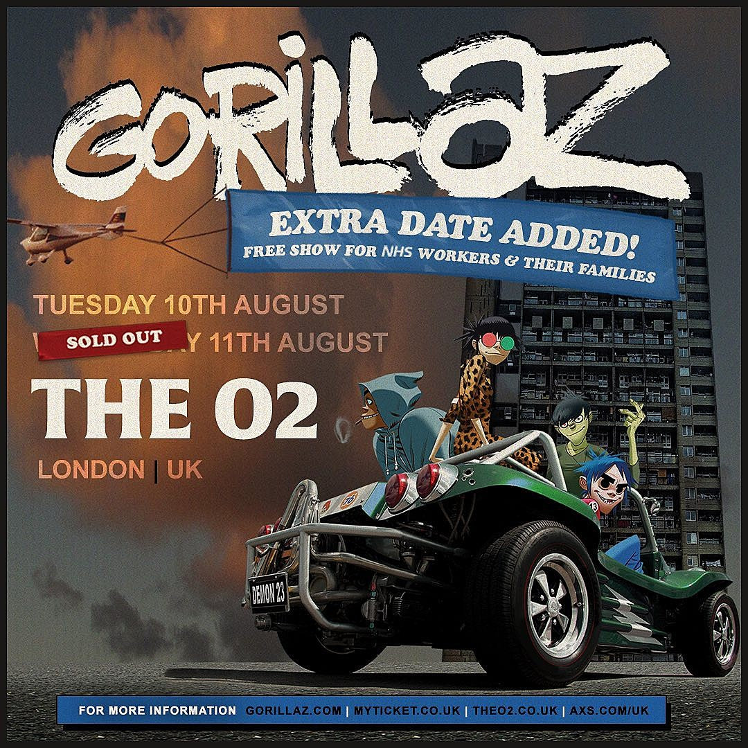 Gorillaz brought out Robert Smith, Peter Hook, slowthai & more @ O2 Arena (pics, video, setlist)