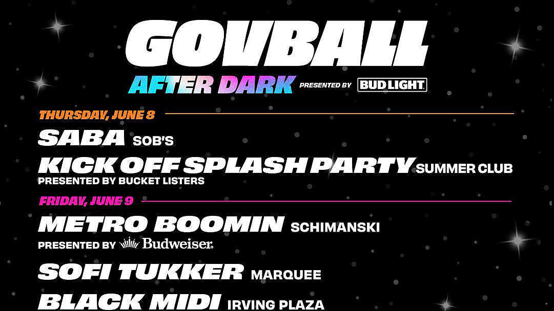 Governors Ball announces 2023 After Dark lineup