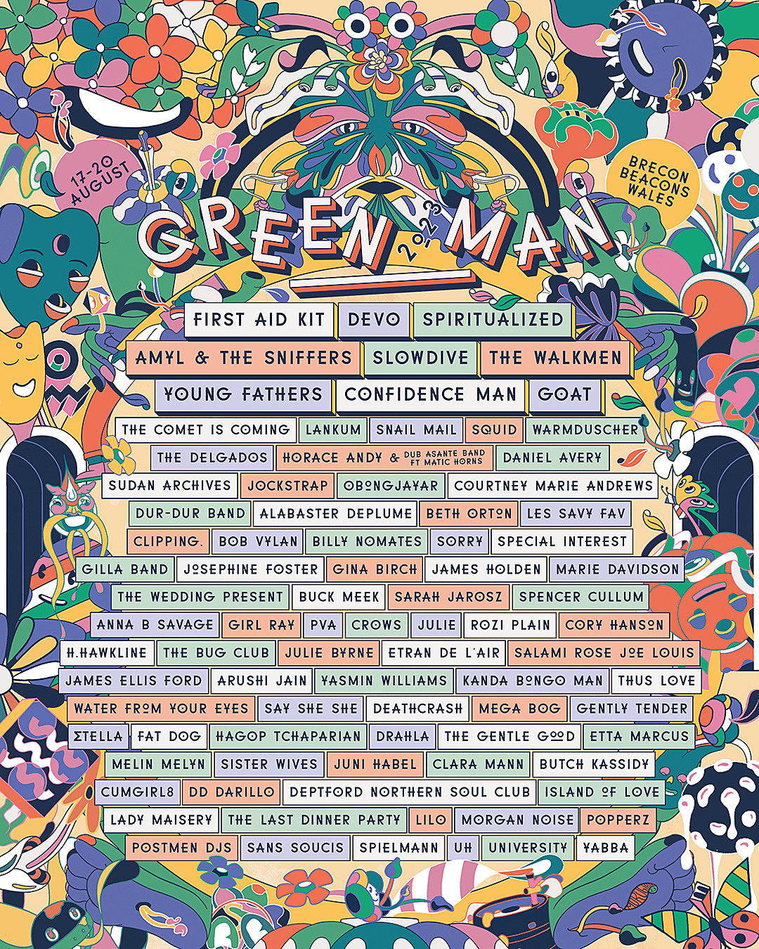 Green Man Fest 2023 lineup: DEVO, Spiritualized, First Aid Kit, Slowdive, Amyl, The Walkmen, more