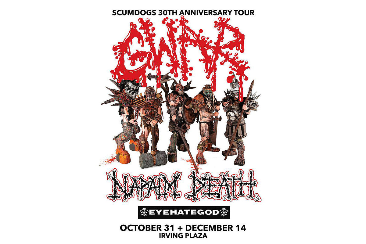 GWAR, Napalm Death & Eyehategod @ Irving Plaza on BrooklynVegan Presale (password here)