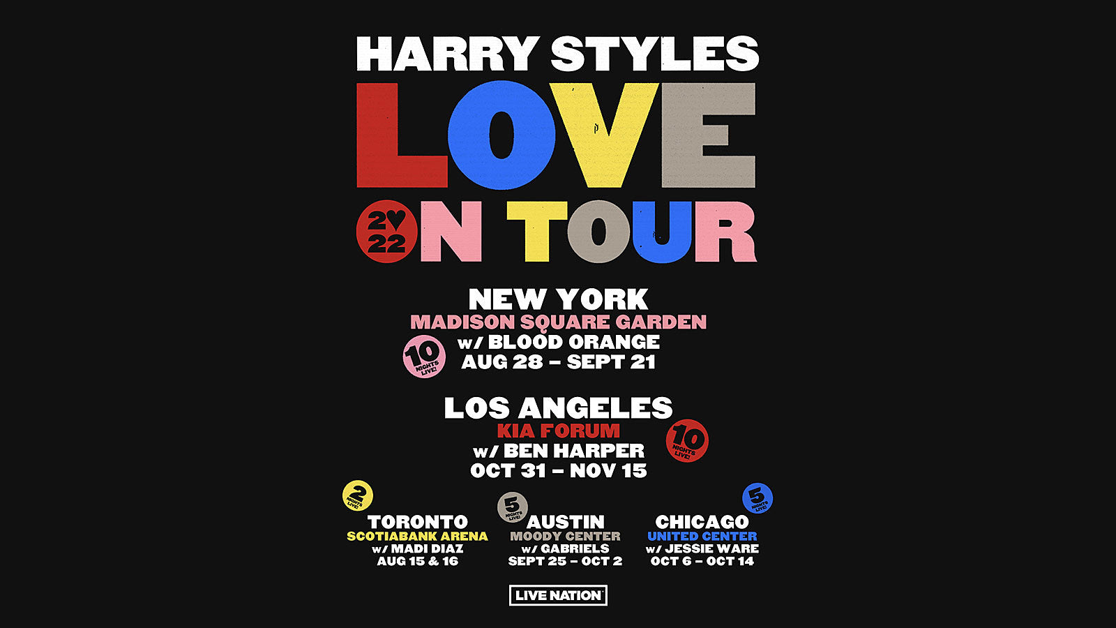 Harry Styles announces North American tour (10 MSG shows w/ Blood Orange included)