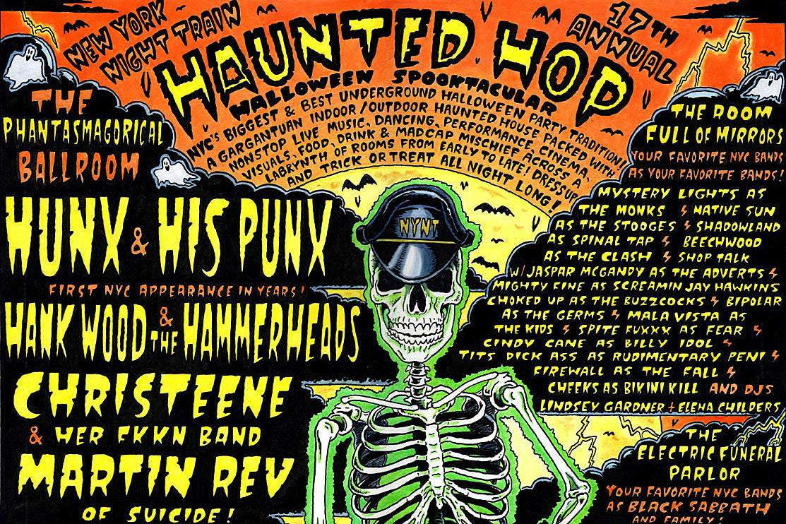 Hunx & His Punx, Hank Wood, Martin Rev, more playing Jonathan Toubin’s Halloween party