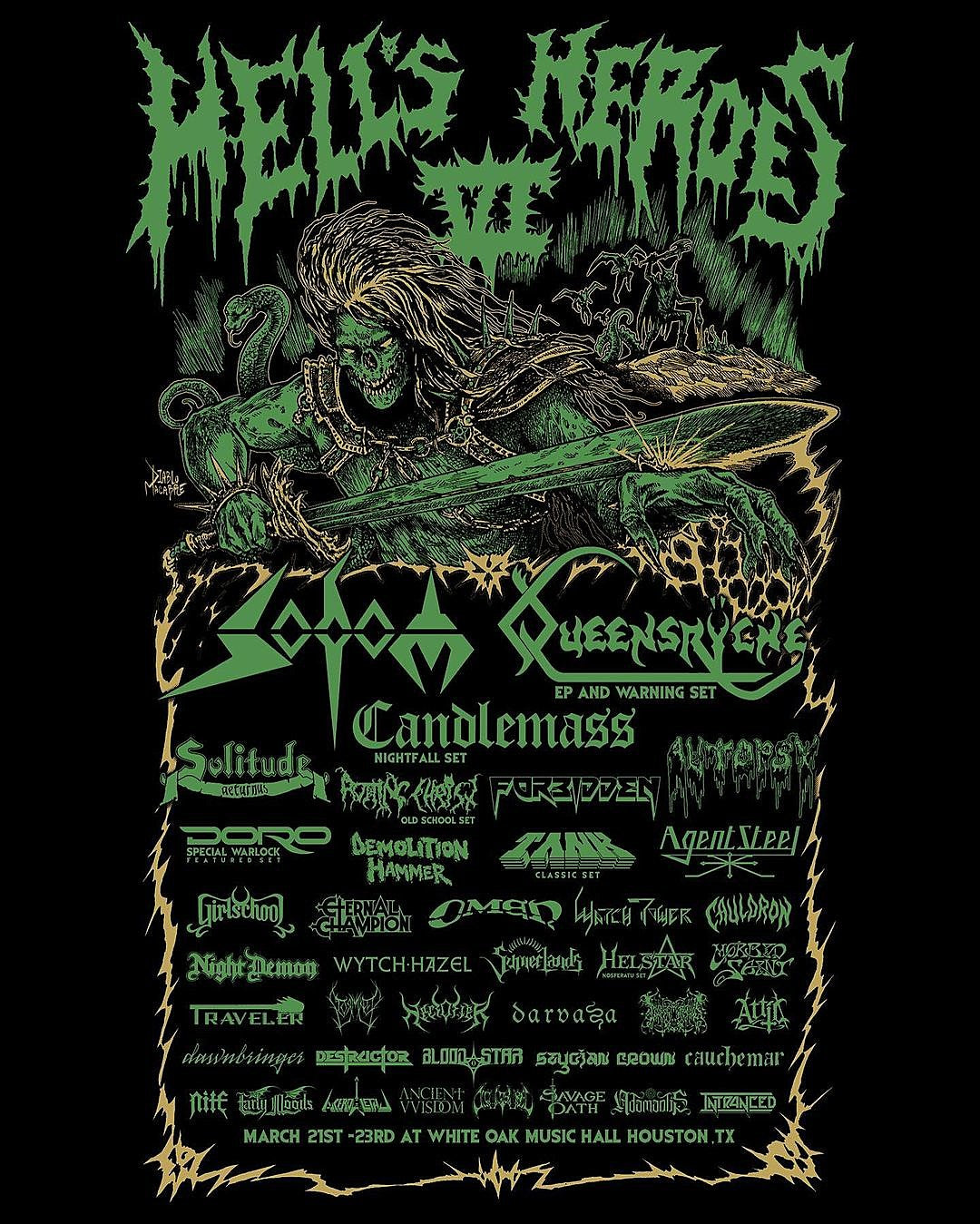 Hell’s Heroes announced 2024 lineup (Sodom, Autopsy, Queensrÿche, Candlemass, more!)