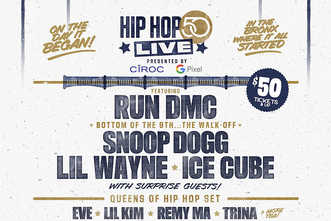 Run-DMC, Lil Wayne, Snoop Dogg, Ice Cube, Eve, more playing “Hip Hop 50 Live at Yankee Stadium”