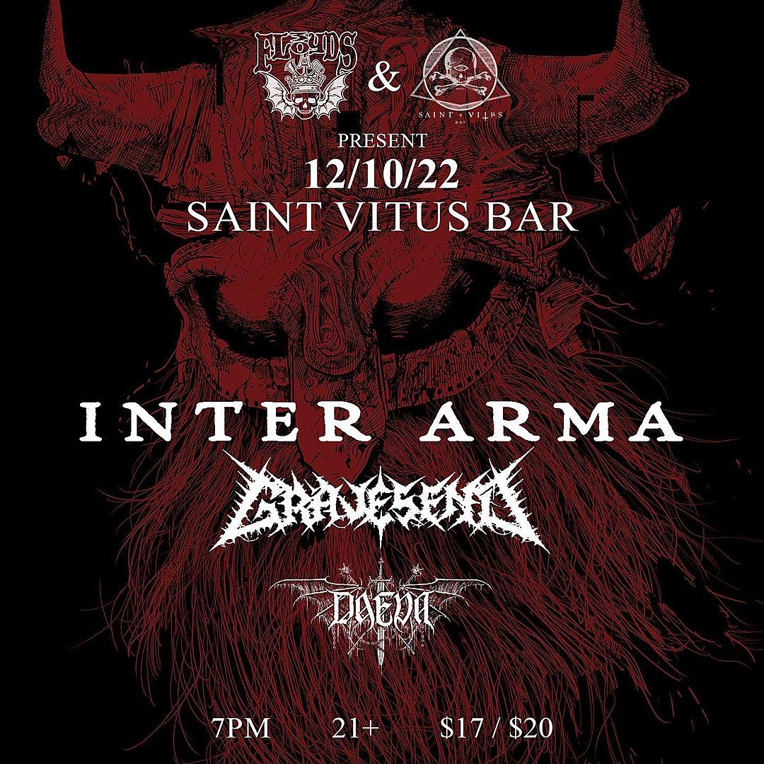 Inter Arma playing Saint Vitus in December with Daeva and Gravesend