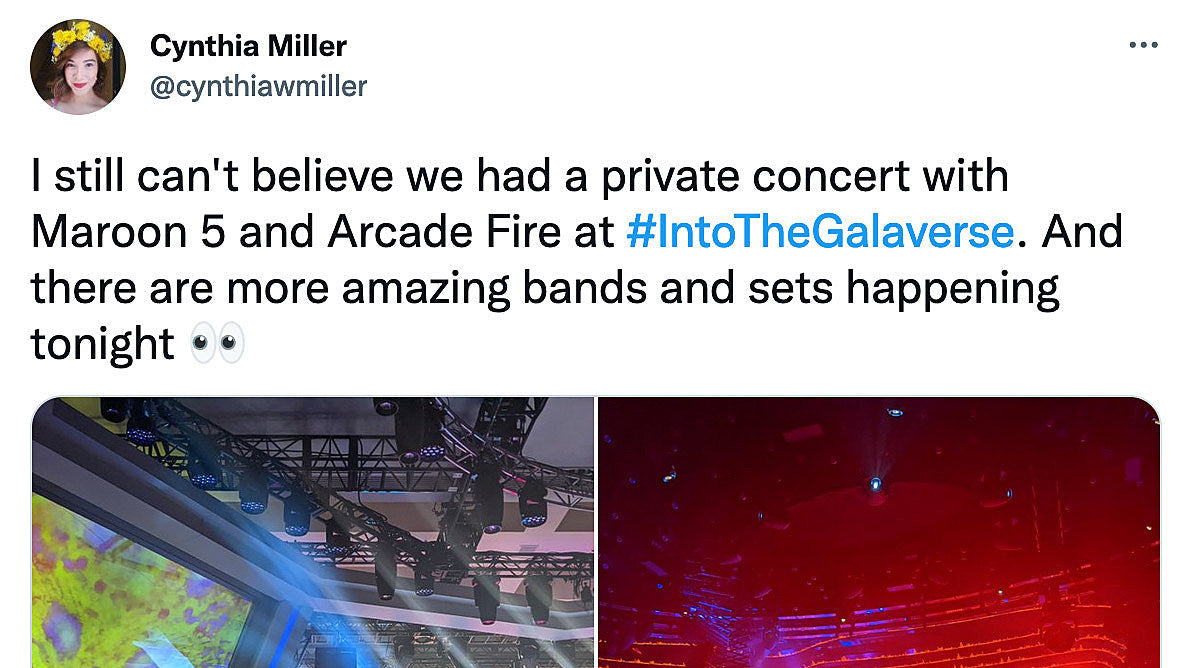 Arcade Fire played their first show since COVID at Las Vegas crypto fest