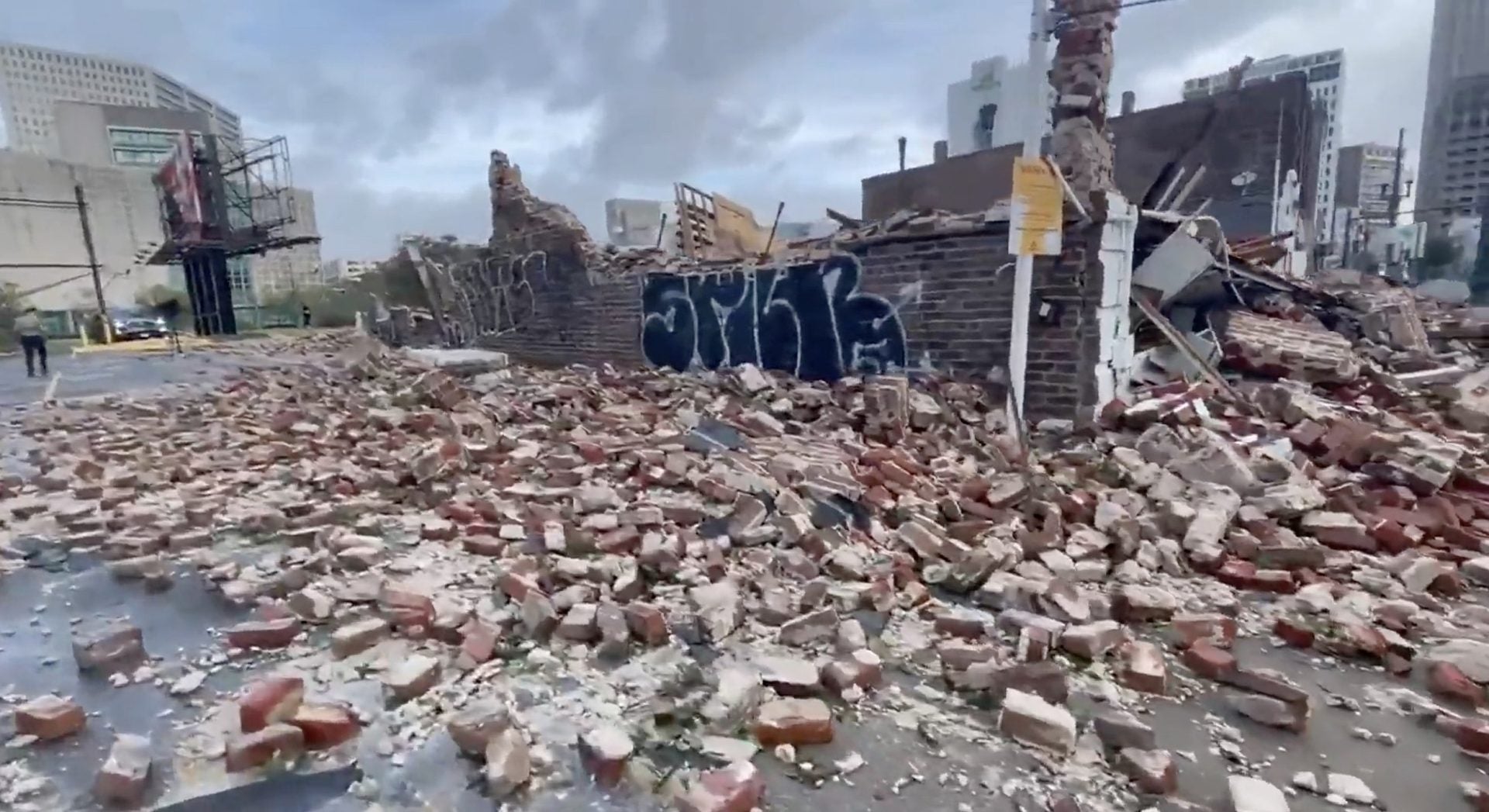 New Orleans historic jazz landmark the Karnofsky shop destroyed by Hurricane Ida