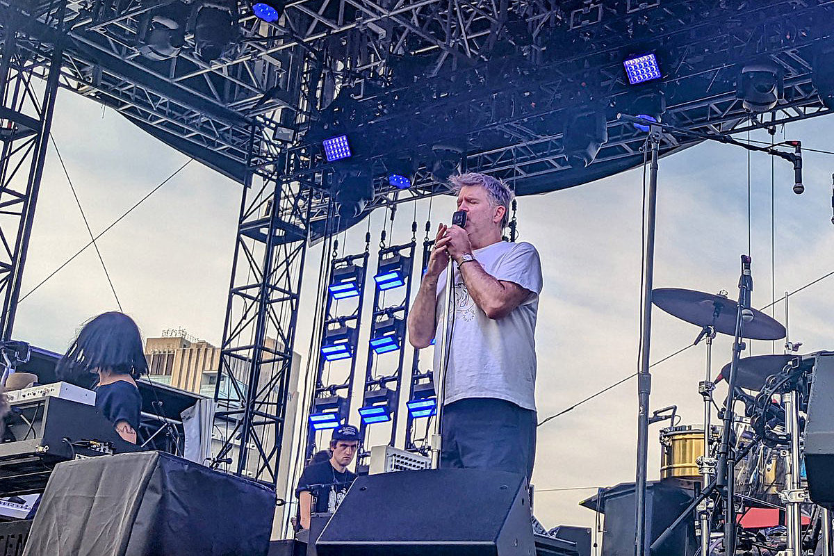 LCD Soundsystem played a Bored Ape Yacht Club party at Pier 17