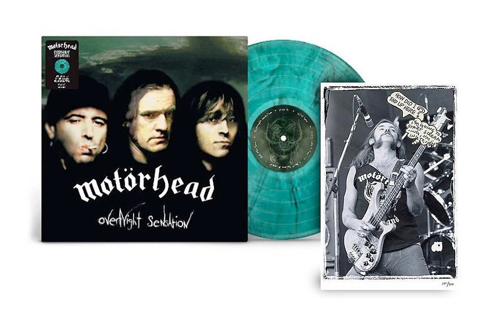 Motörhead’s ‘Overnight Sensation’ celebrating 25 years with green vinyl variant & Lemmy photo