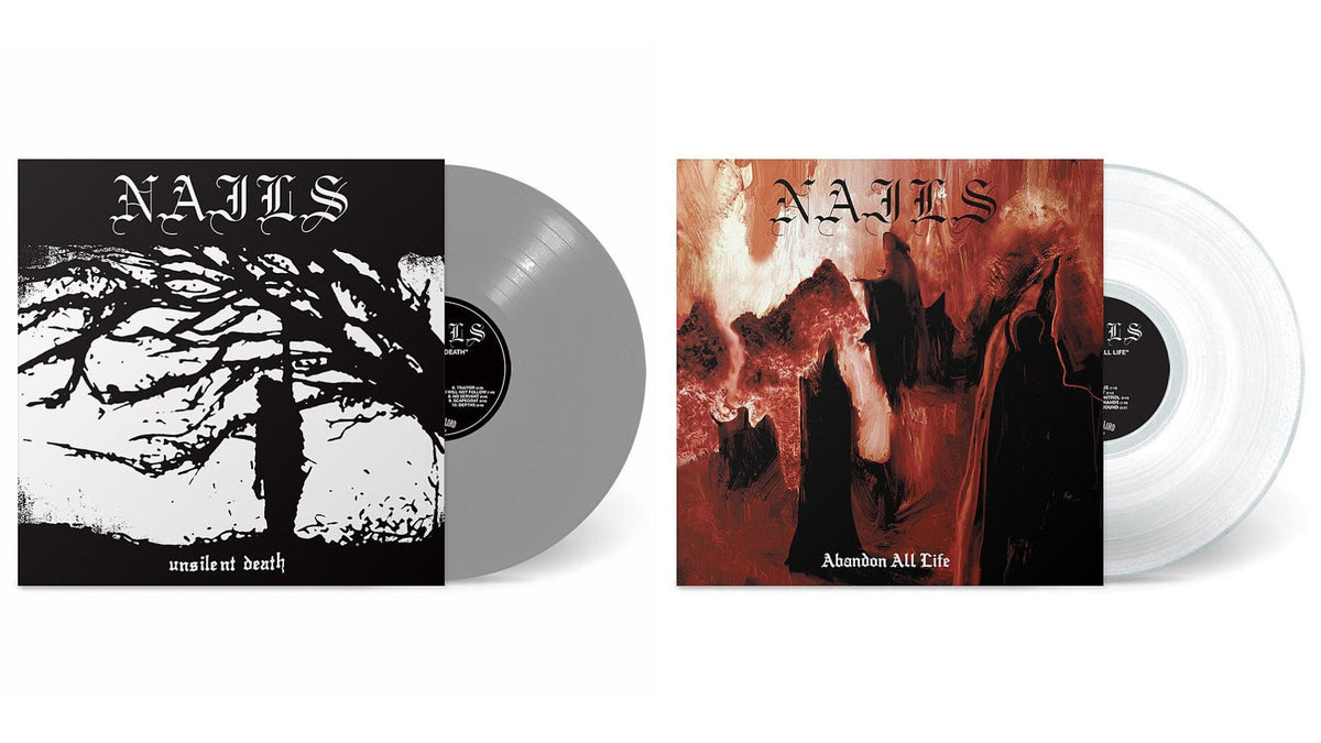 New exclusive vinyl: Nails’ ‘Unsilent Death’ & ‘Abandon All Life’ (limited color variants)