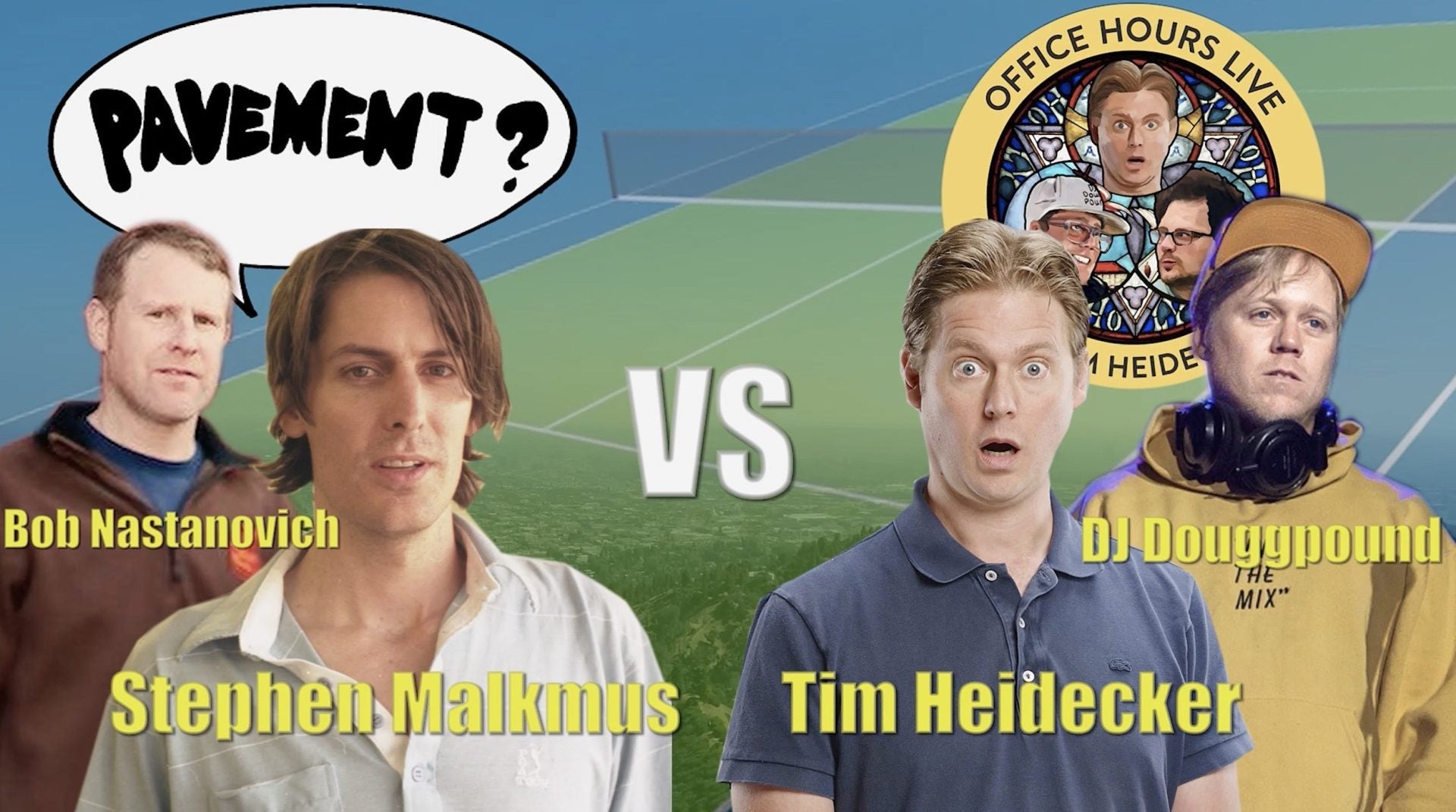 Watch Pavement rank their albums, play tennis against Tim Heidecker’s ‘Office Hours Live’