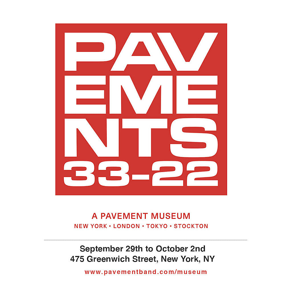 Pavement announce international museum exhibition (NYC this weekend)