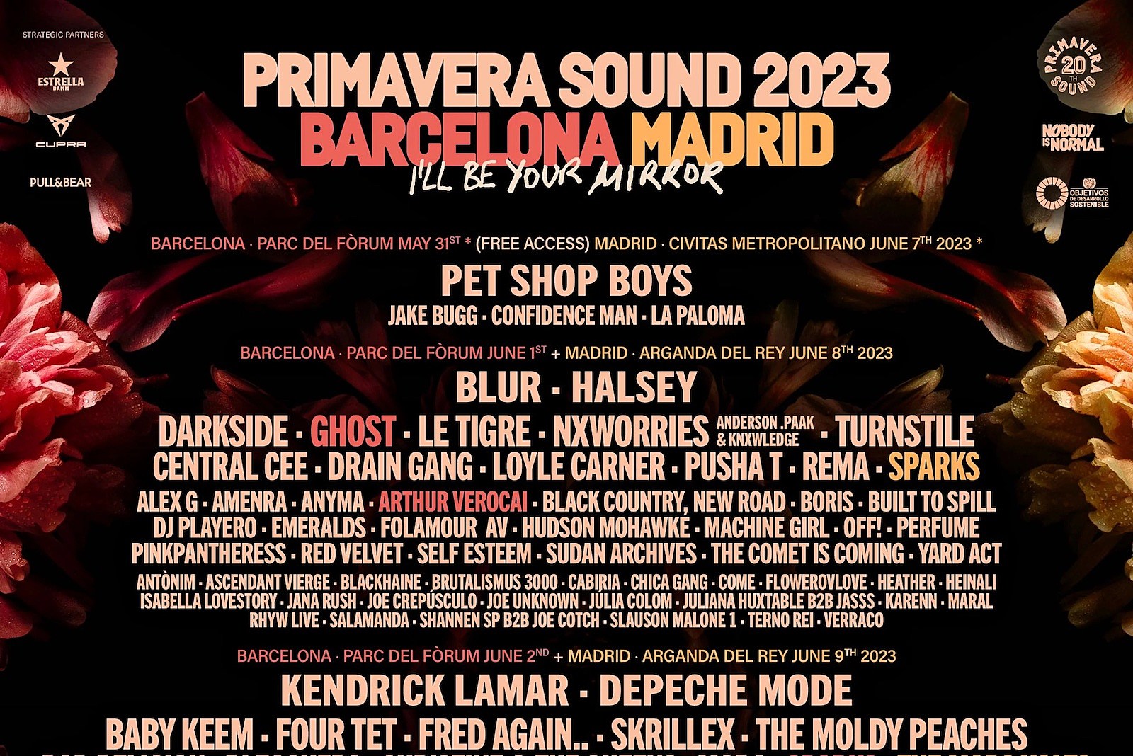 Primavera Sound 2023 lineup (Blur, Kendrick, Rosalía, Depeche Mode, Halsey, Moldy Peaches, more)