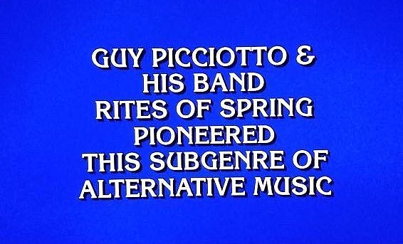 Rites of Spring and Jimmy Eat World were clues on ‘Jeopardy!’ last night