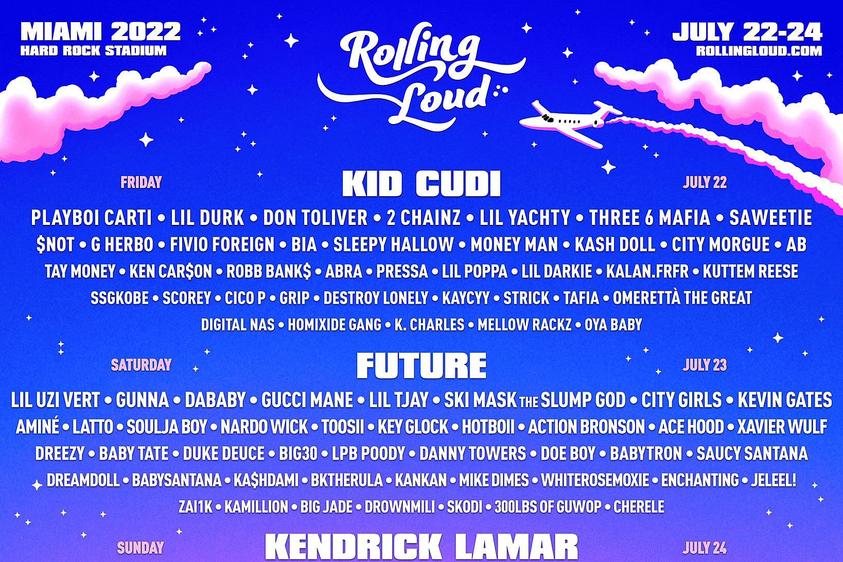 Kid Cudi replacing Kanye West as Rolling Loud Miami headliner