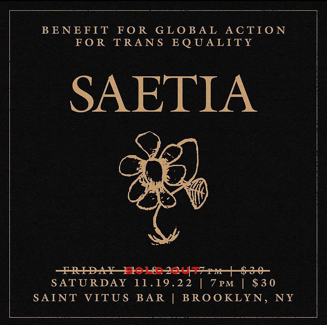 Saetia add second reunion date!