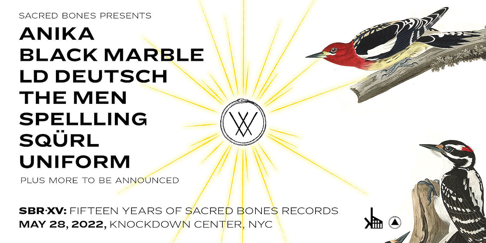 Anika, Uniform, Black Marble & more playing Sacred Bones 15th Anniversary at Knockdown Center