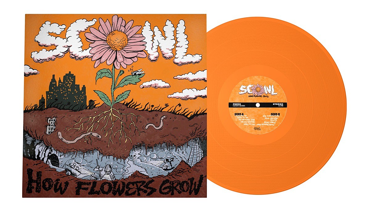 Pre-order Santa Cruz hardcore band Scowl’s debut LP on limited orange vinyl here