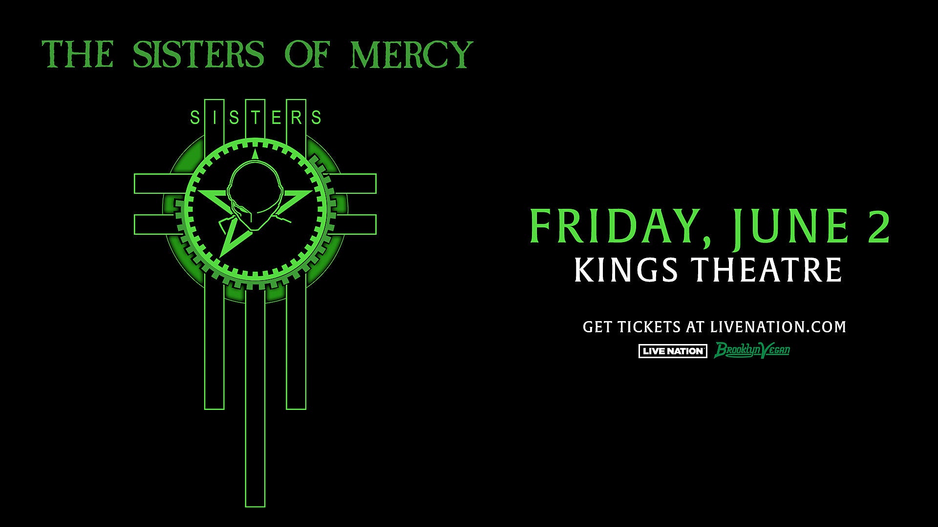 The Sisters of Mercy @ Kings Theatre on BV presale (password here)
