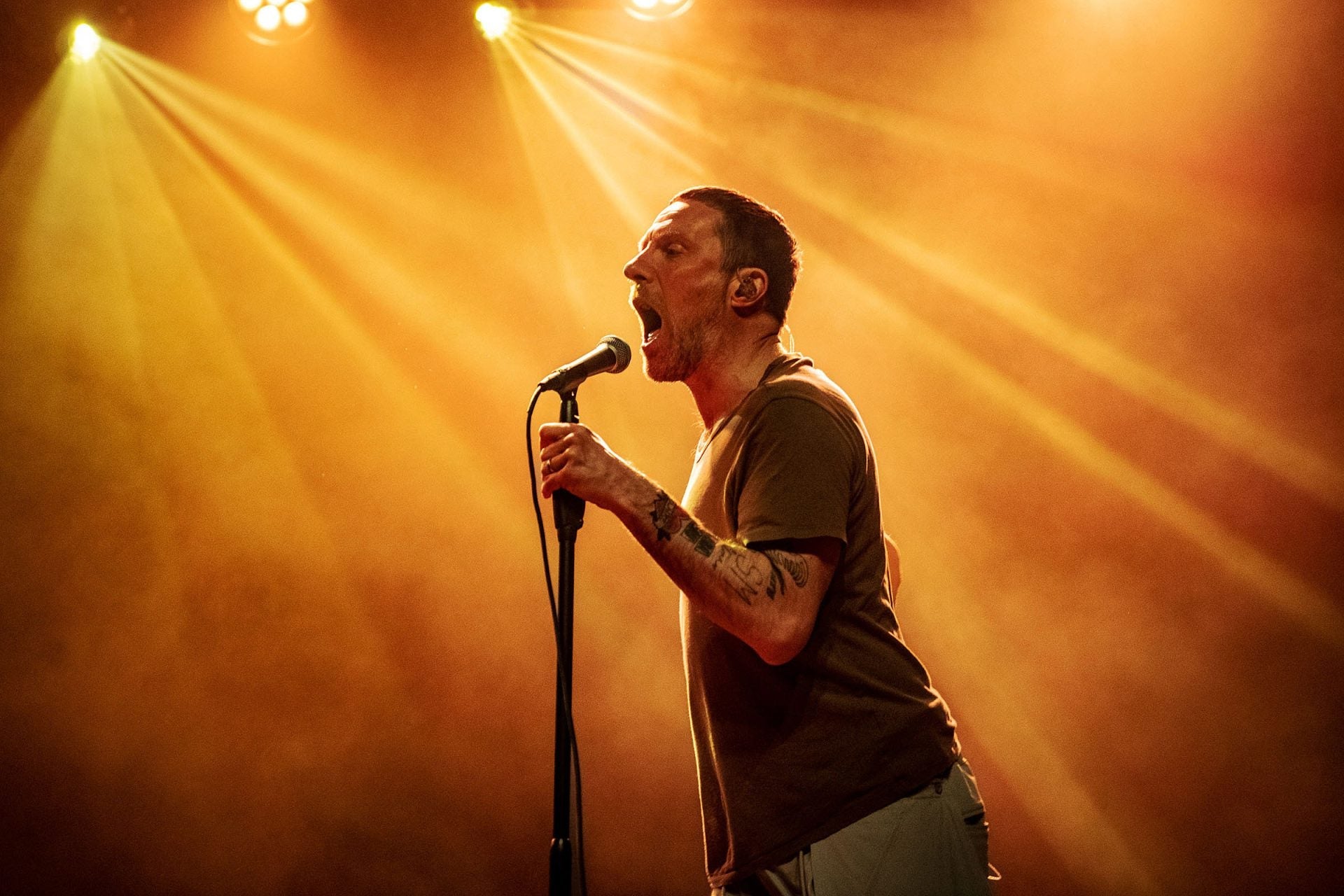 Sleaford Mods release statement on Madrid show that was cut short after Palestinian scarf thrown onstage