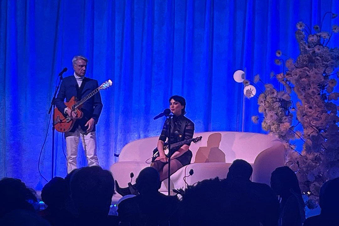 Watch St. Vincent and David Byrne cover Stevie Wonder’s “Chemical Love” in Brooklyn
